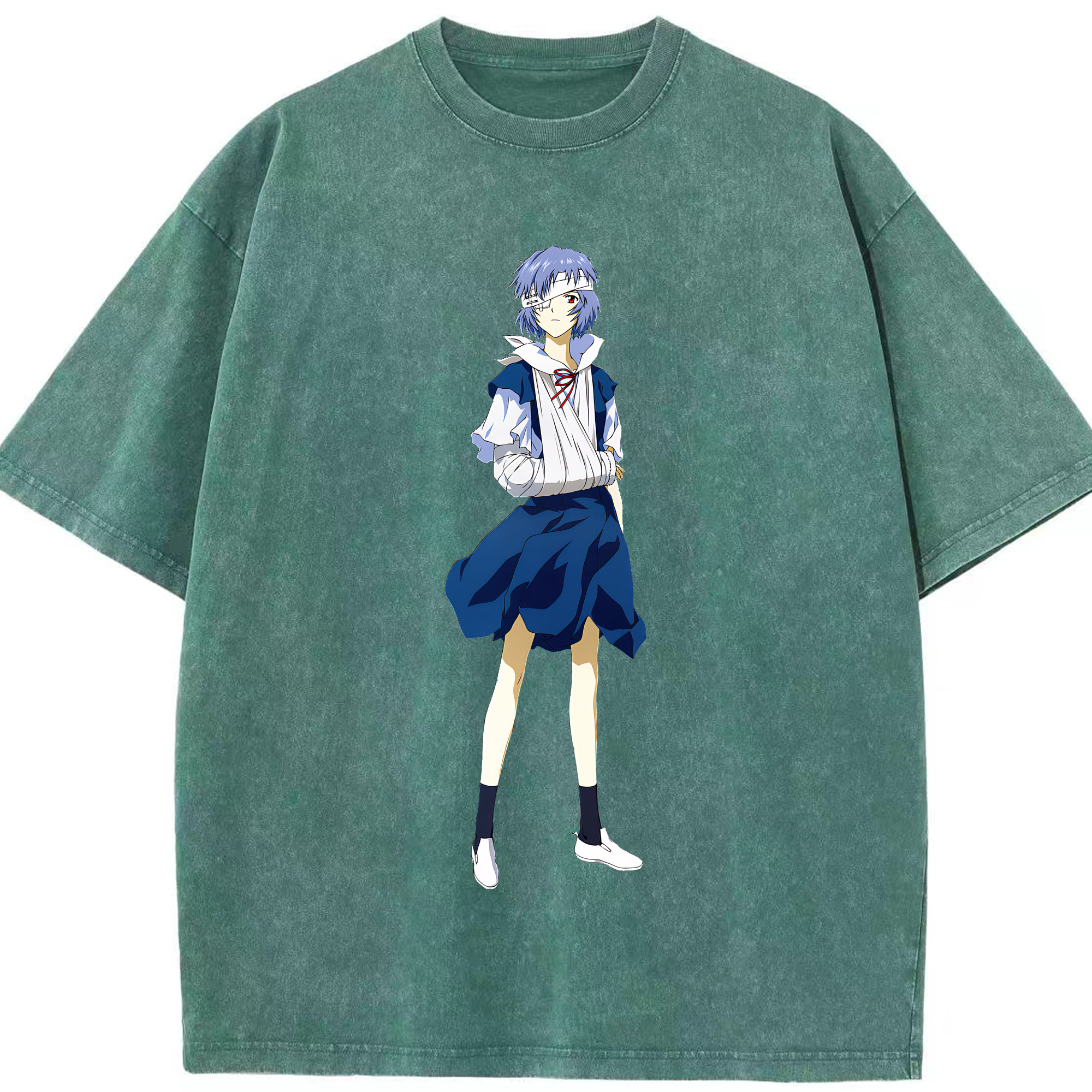 （画像用） EVA 新世紀エヴァンゲリオン 綿100% ヴィンテージ風 半袖Tシャツ（フロントプリント）